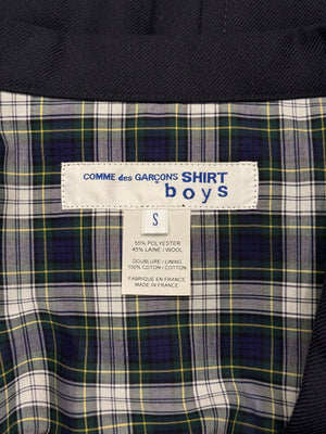 2000s Comme des Garçons wool deconstructed blazer