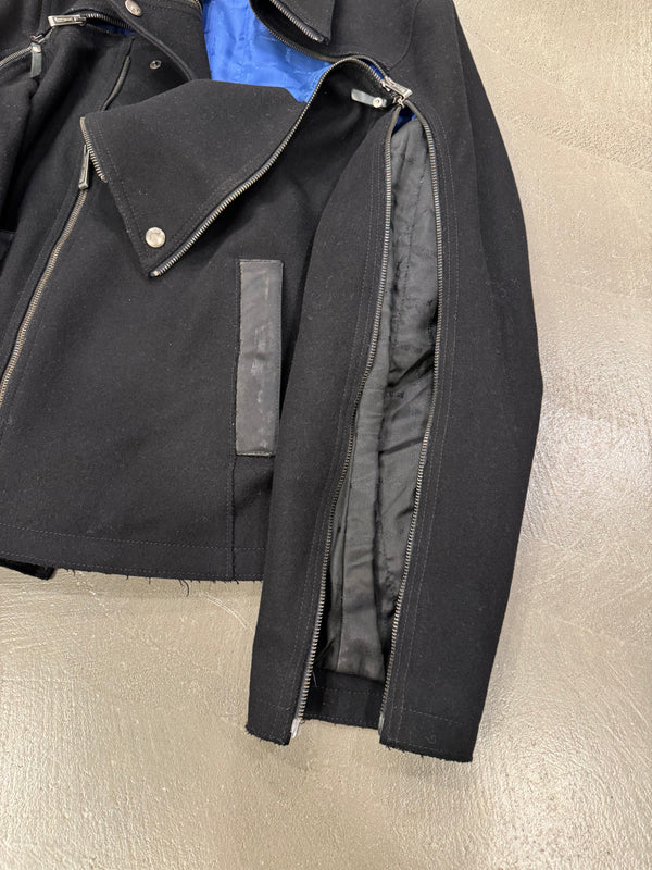 A/W2012 Roberto Cavalli full sleeve zipper aviator jacket