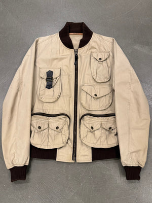 S/S2003 Dolce & Gabbana multi-pocket cargo bomber jacket