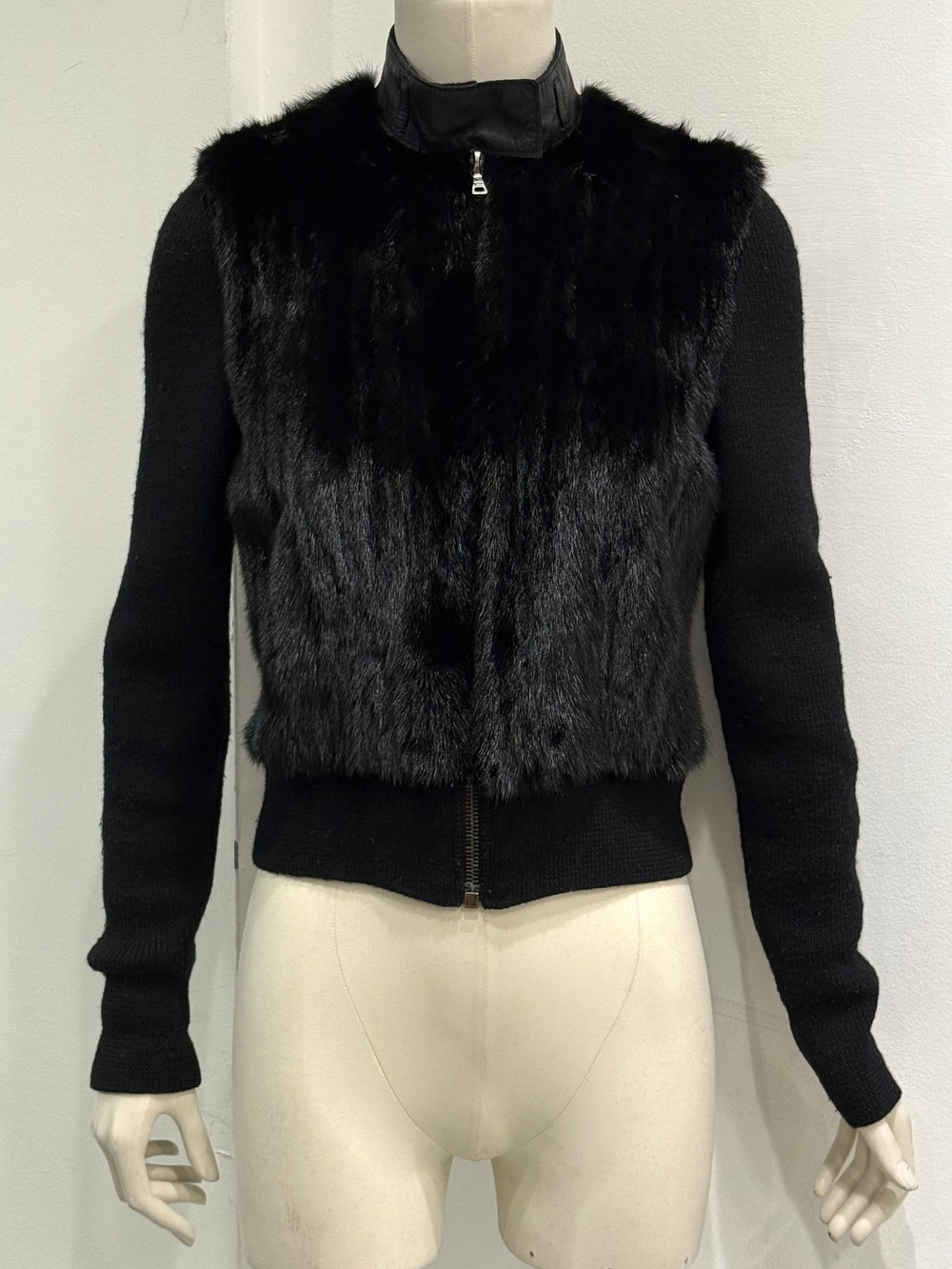 2000s Prada mink fur cardigan