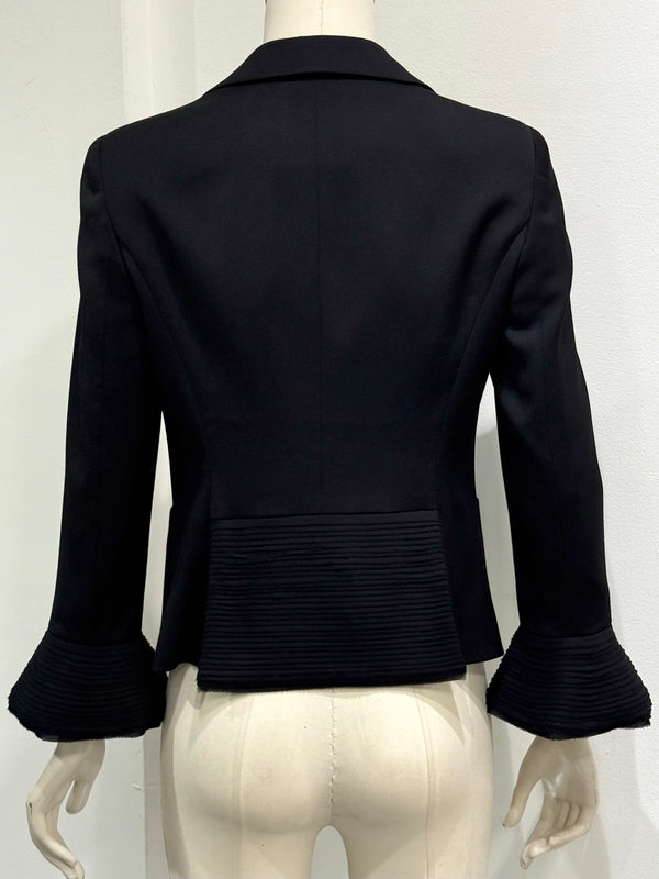 2000s Emporio Armani tailored flared cuff blazer