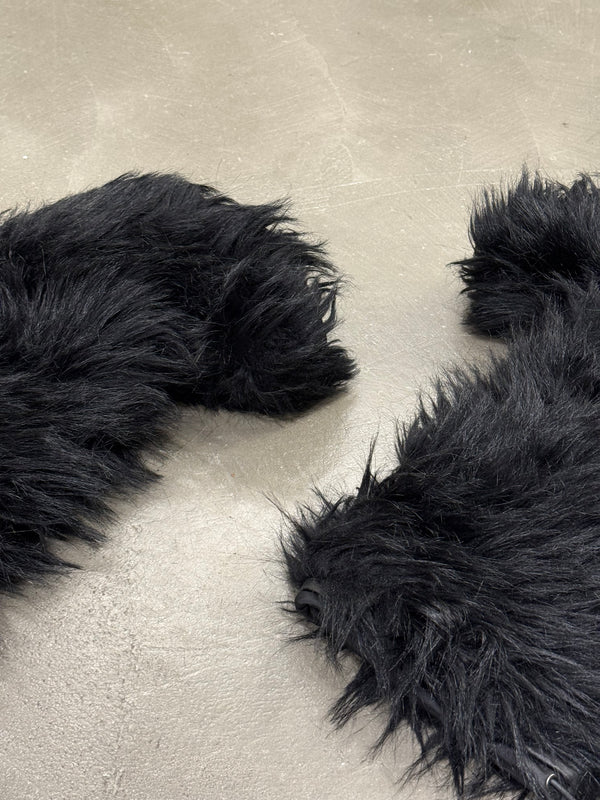 2000s Prada faux fur boots