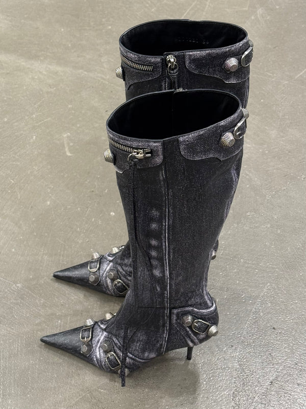 Balenciaga heeled city boots - new