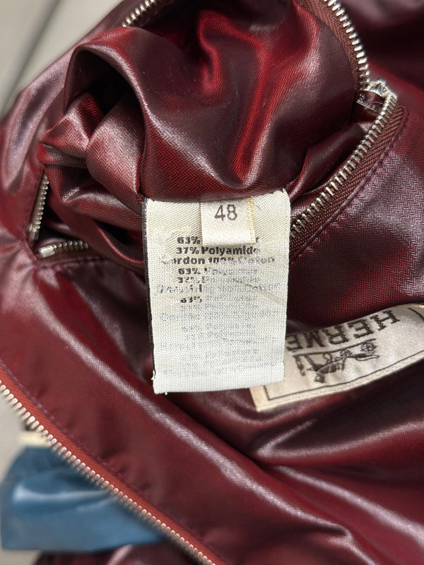 HERMES nylon color block jacket