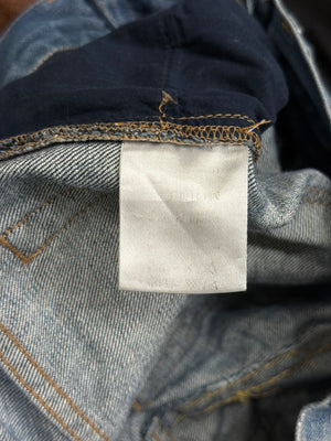 2000s Alexander McQueen low rise lace-up jeans