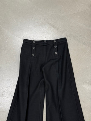 1990s Alexander McQueen buttons up sailor pants