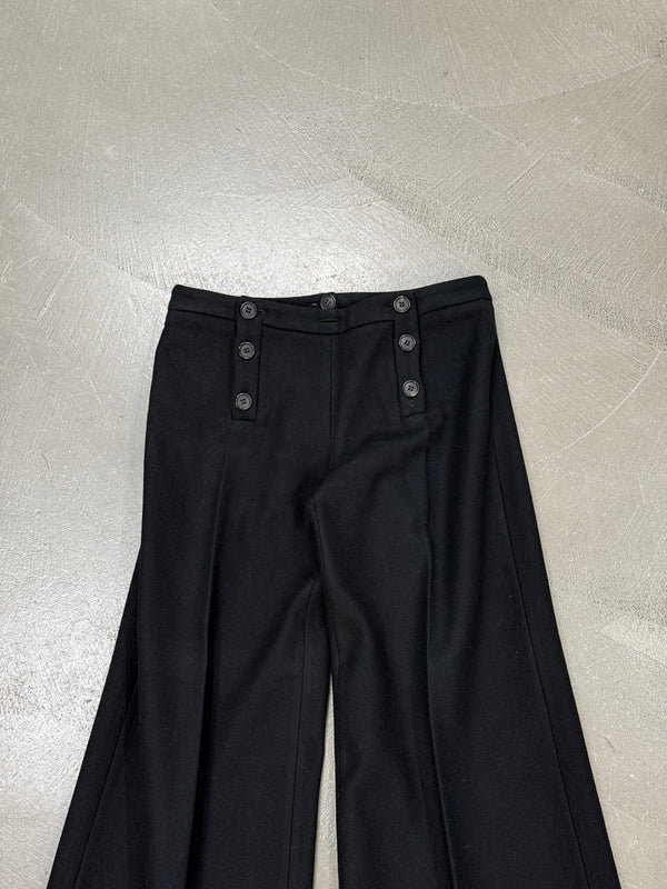 1990s Alexander McQueen buttons up sailor pants