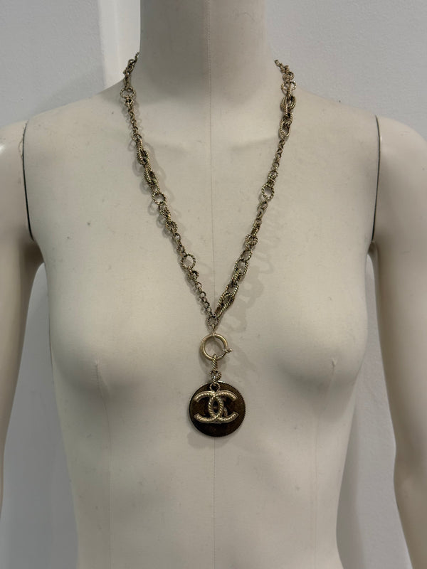 A/W2013 Chanel n5 gold chain necklace