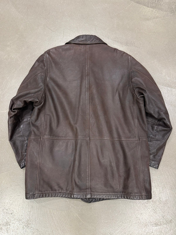 1980s ARMANI leather coat