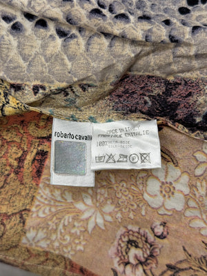 2002 Roberto Cavalli patchwork shirt