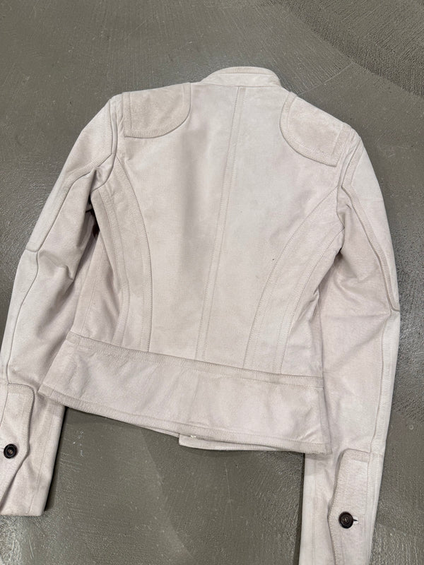 2000s Gucci biker paneled moto leather jacket