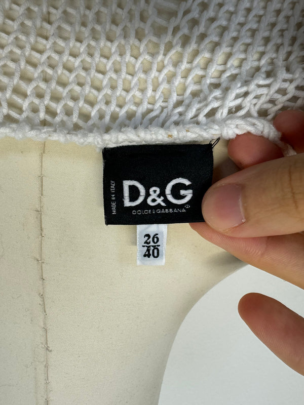 2000s D&G ripped distressed sweater knit