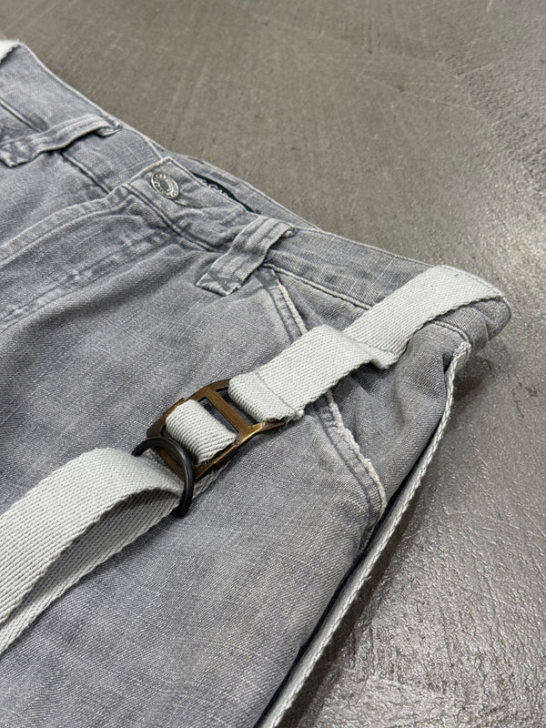 A/W2003 Dolce & Gabbana bondage parachute pants