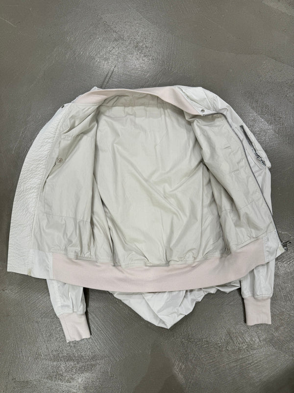 2010s Rick Owens asymmetrical bomber jacket
