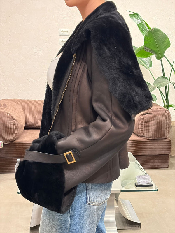 A/W2003 Gucci by Tom Ford shearling aviator jacket