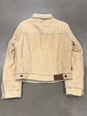 2000s Cavalli faux shearling trucker jacket