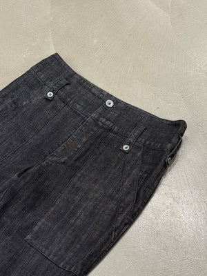 2006 Balenciaga by Nicolas Ghesquière Flared Workwear Denim