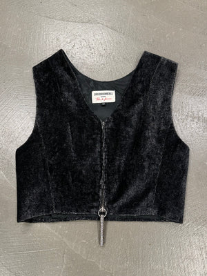 1990s Dirk Bikkembergs giant zip corduroy top