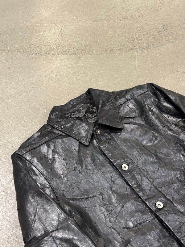 2024 Rick Owens "Jumbo Worker" megacrust denim jacket