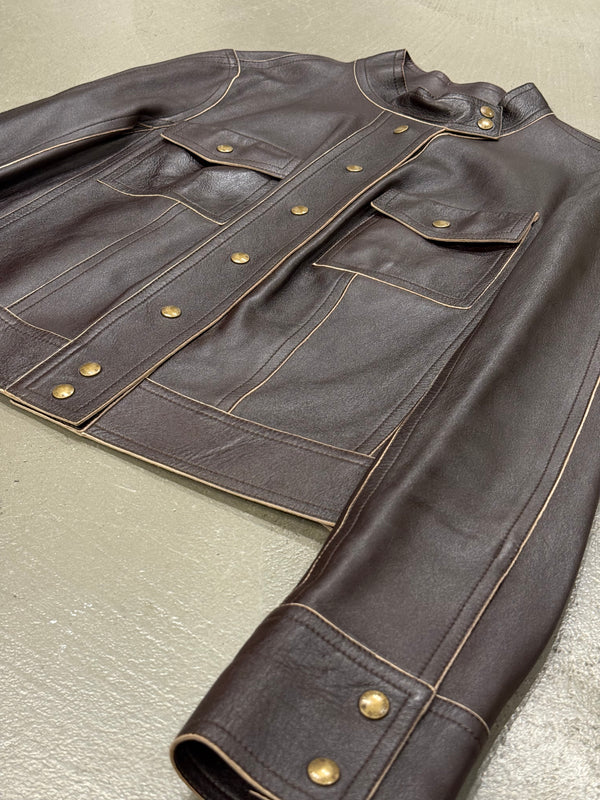 2000s Louis Vuitton moto biker leather jacket