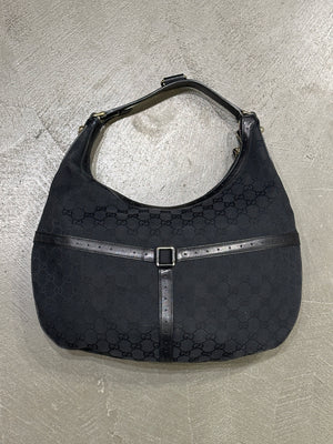 2000s Gucci GG canvas web hobo bag