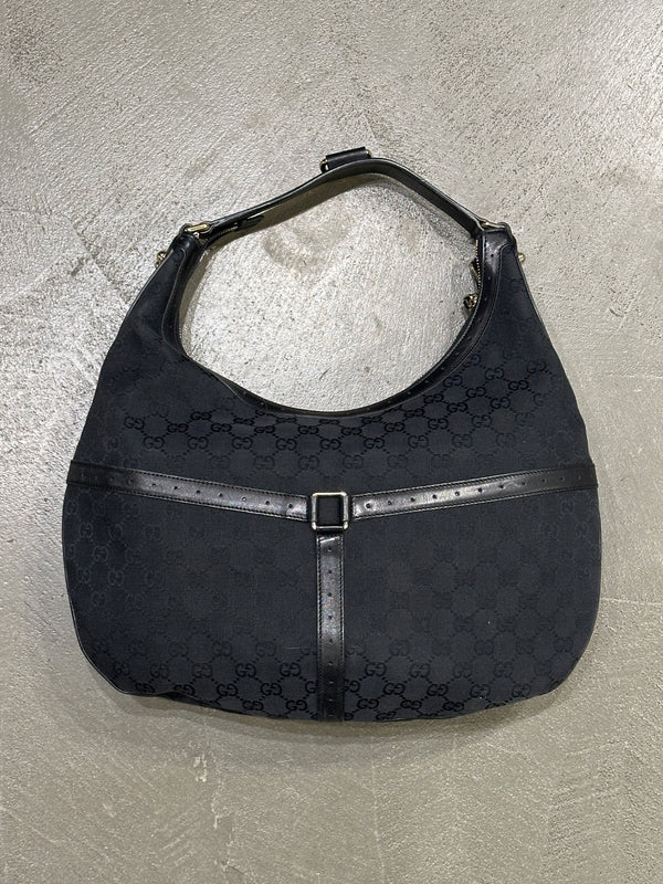 2000s Gucci GG canvas web hobo bag