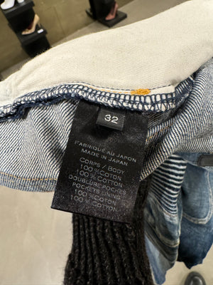 2010s Pierre Balmain biker heavy denim
