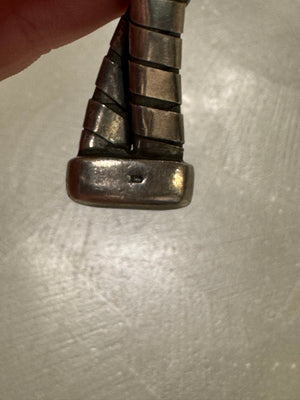 2000s Emporio Armani 925 silver intersected bracelet