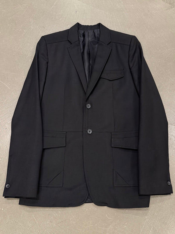 2009 Balenciaga by Ghesquiere structured heavy wool blazer