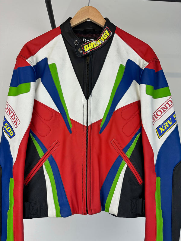 SS2004 Dolce & Gabbana leather biker racing jacket