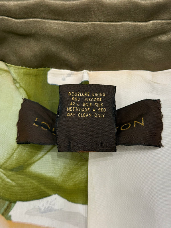 2000s Louis Vuitton by Marc Jacobs Napoleon military silk trench coat