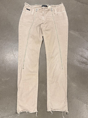 S/S2003 Dolce & Gabbana runway zipped distressed denim pants