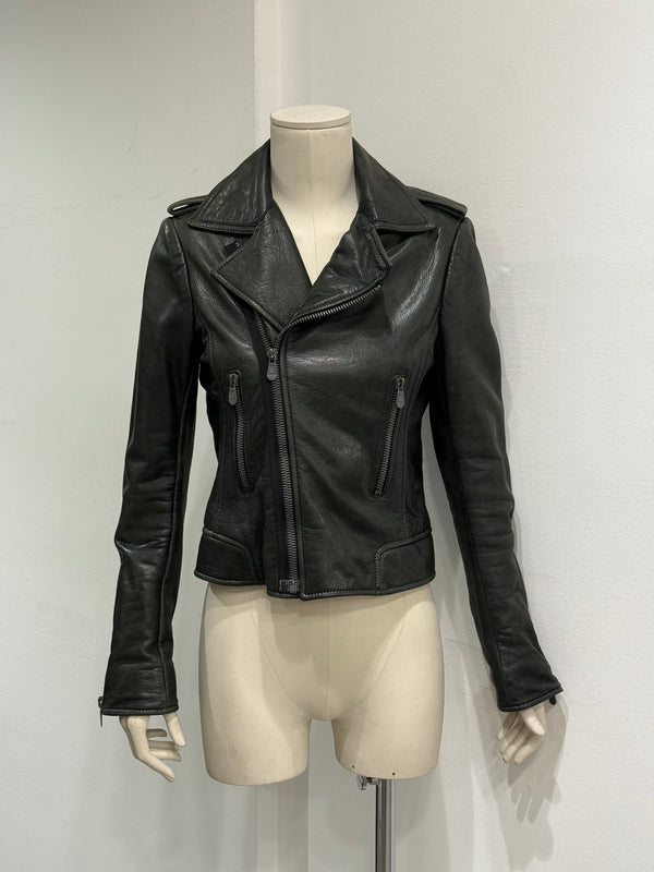 A/W2010 Balenciaga by Ghesquiere biker leather jacket