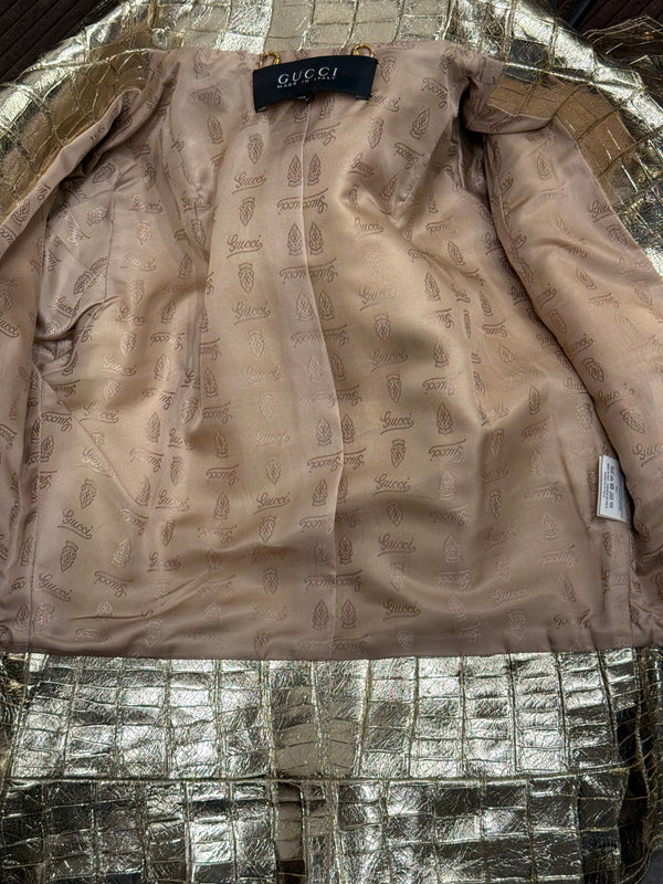 S/S2010 Gucci by Frida Giannini runway real alligator biker jacket