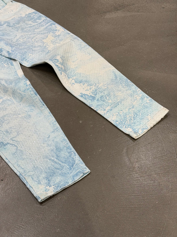 1990s Roberto Cavalli sequin printed pants