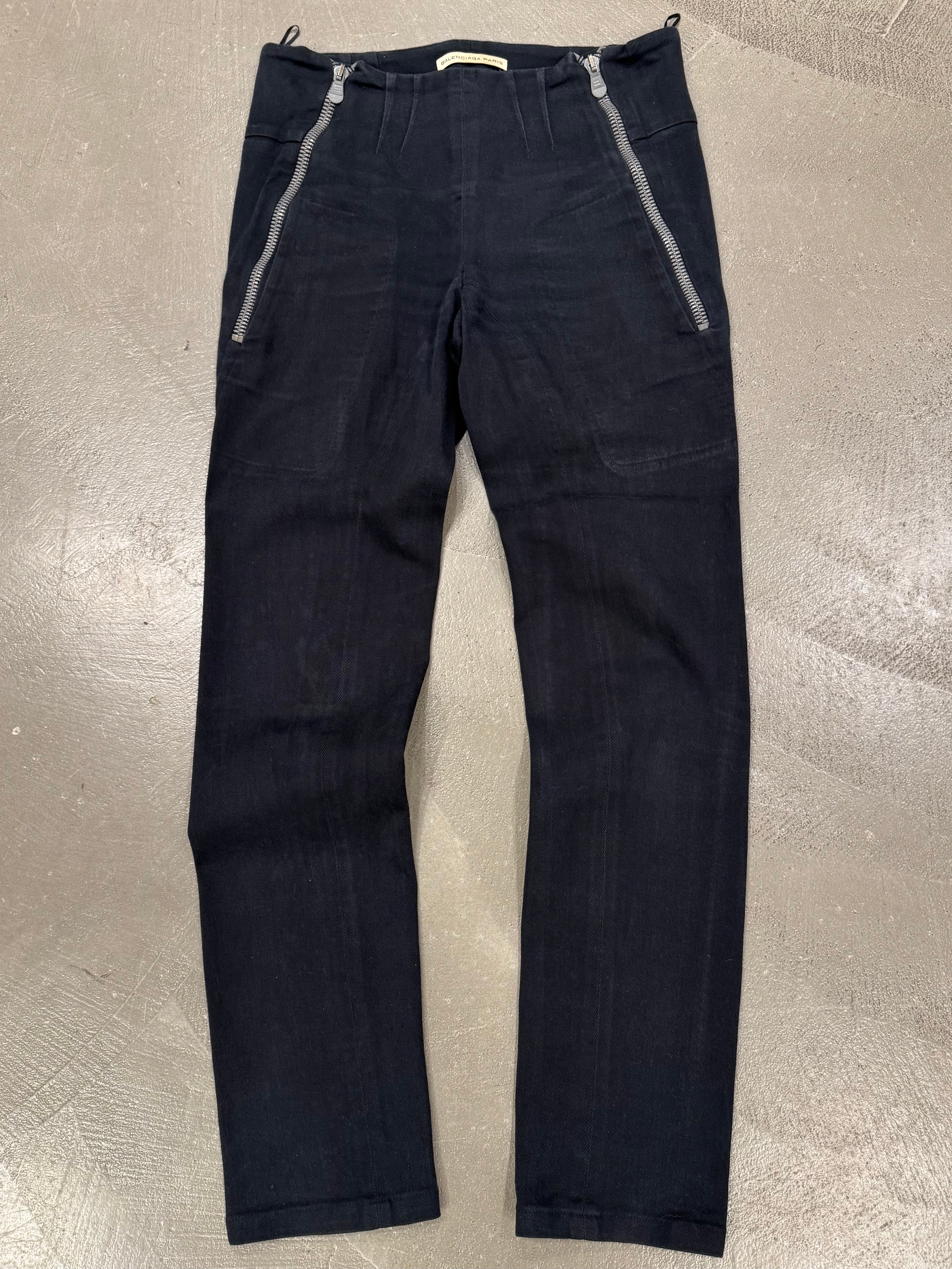 2009 Balenciaga by Nicolas Ghesquiere zipper pants