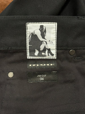 2020s Rick Owens DRKSHOW “Jim cut” straight leg jeans