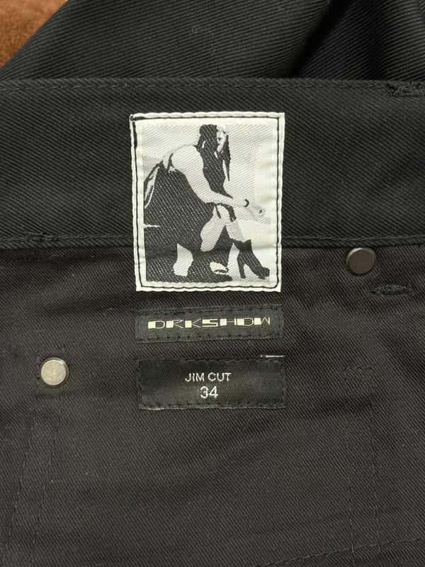2020s Rick Owens DRKSHOW “Jim cut” straight leg jeans