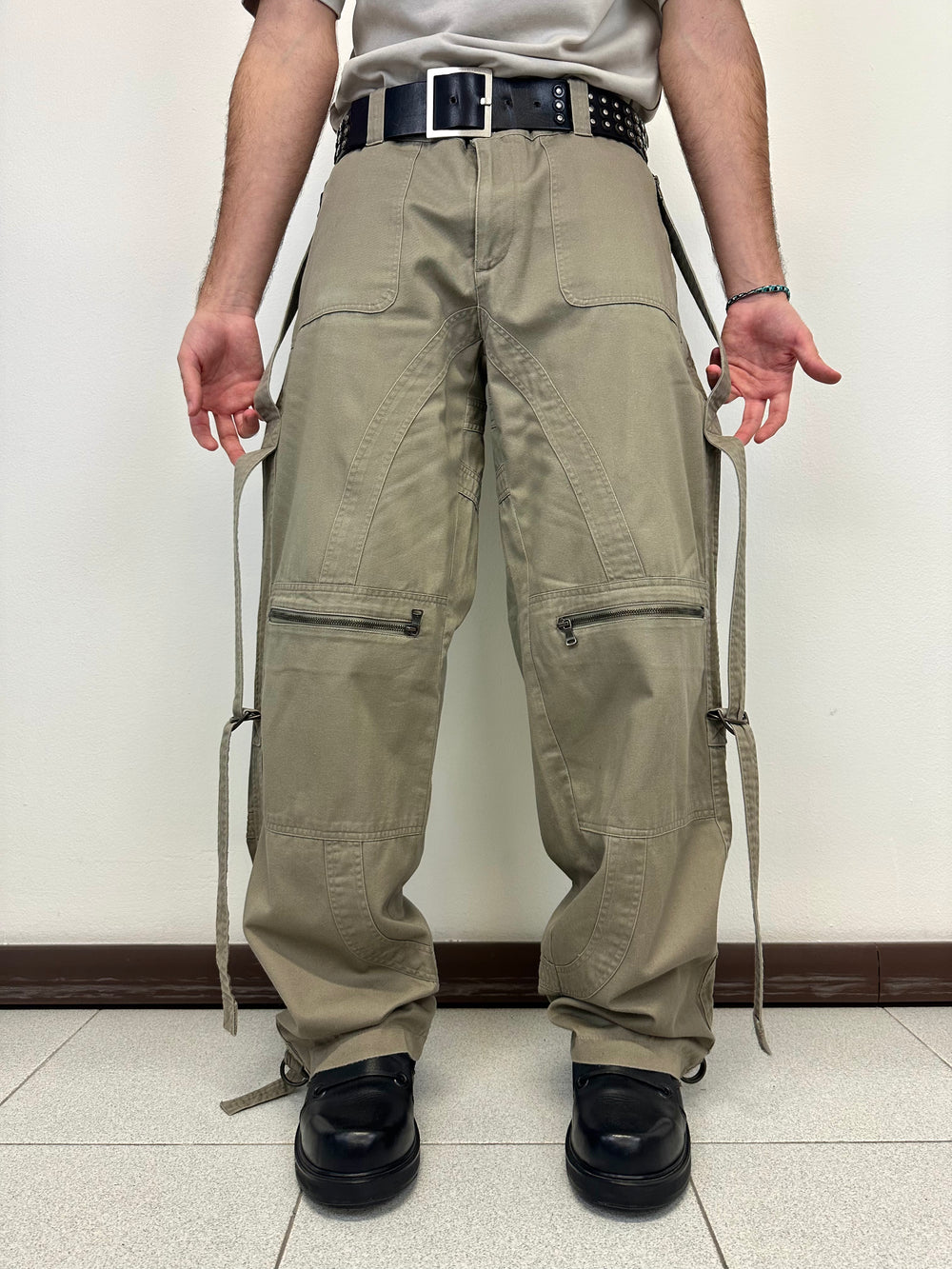 AW2003 Dolce & Gabbana runway sample bondage cargo pants