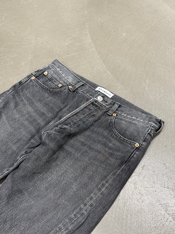 2017 Balenciaga faded straight leg jeans
