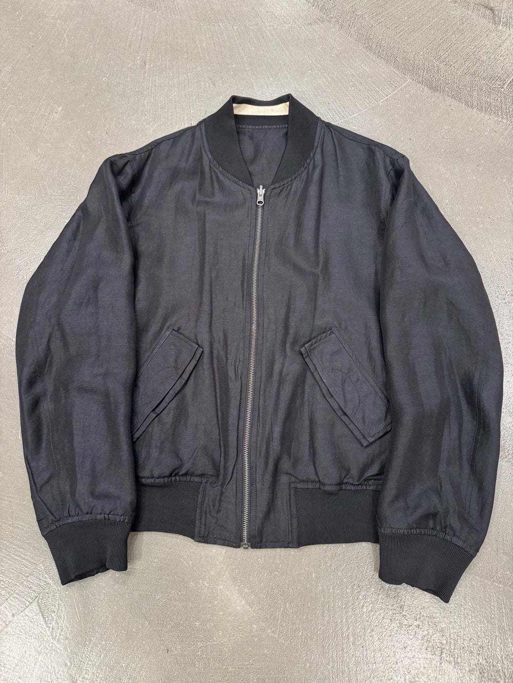 2010s Ann Demeulemeester reversible bomber jacket