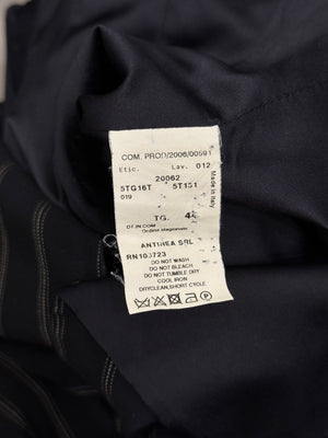 2006 Armani pinstripe peplum blazer jacket