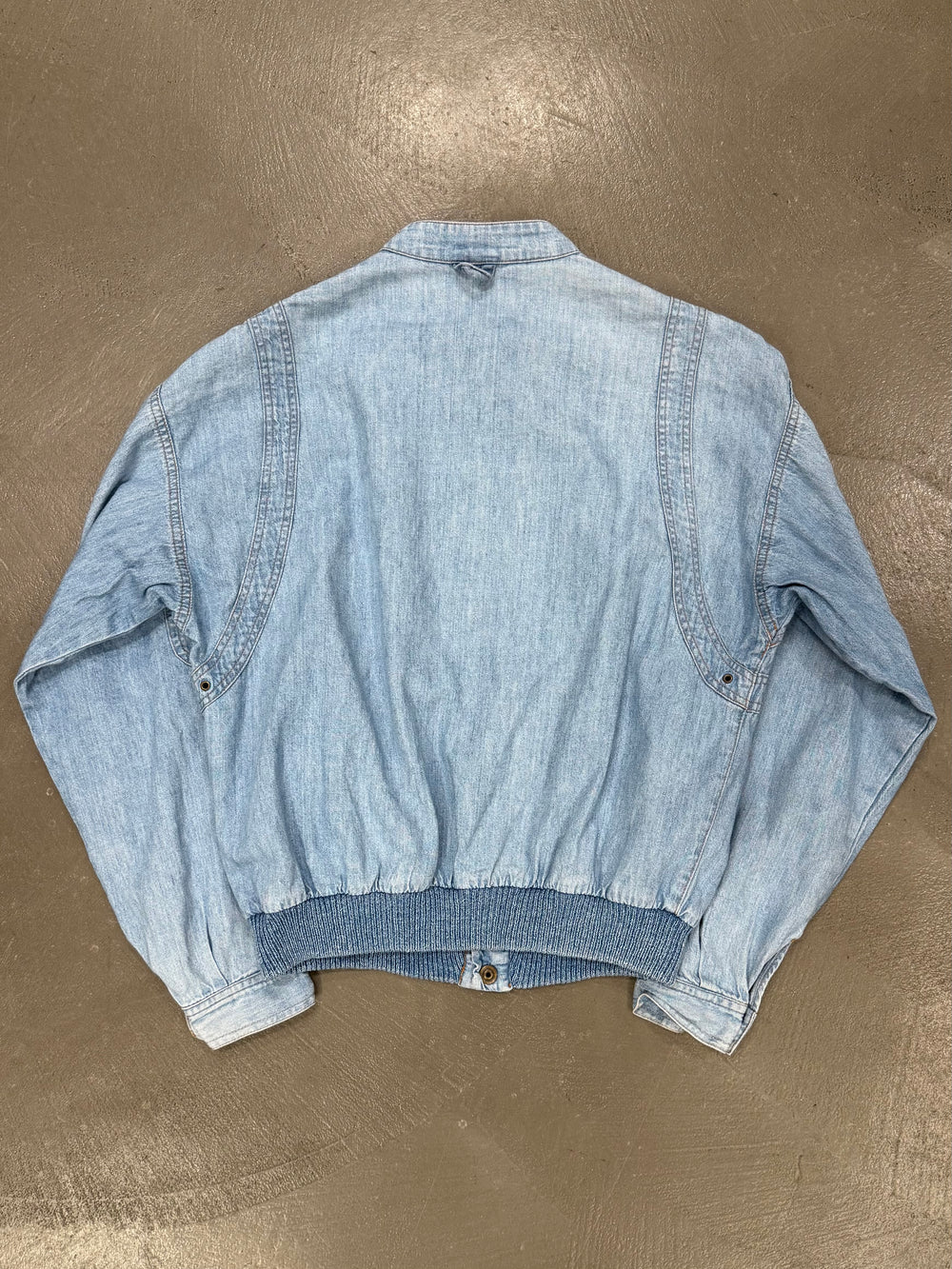 1980s Giorgio Armani bondage parachute denim jacket