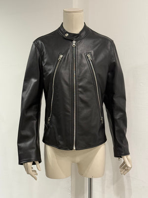 2020s Maison Margiela "5-Zip" leather biker jacket