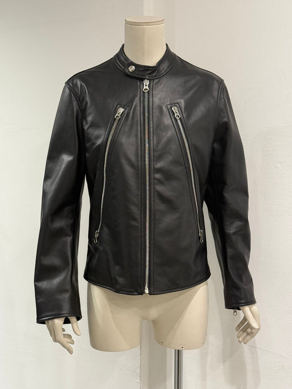 2020s Maison Margiela "5-Zip" leather biker jacket