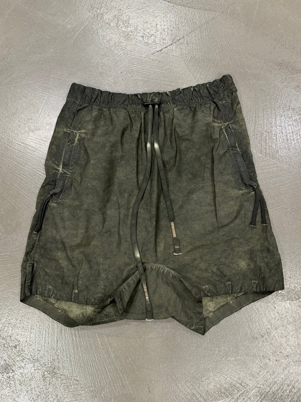 2010s Boris Bidjan Saberi object dyed shorts