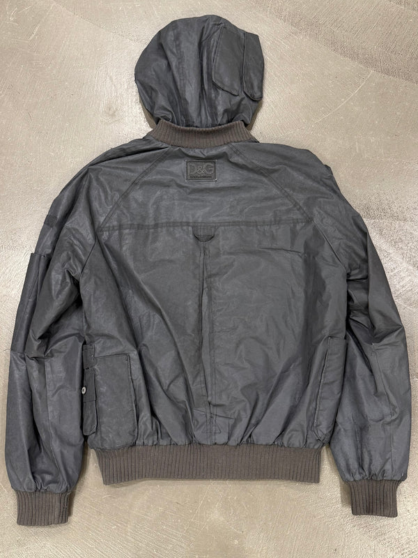 A/W2003 Dolce & Gabbana reflective cargo bomber jacket