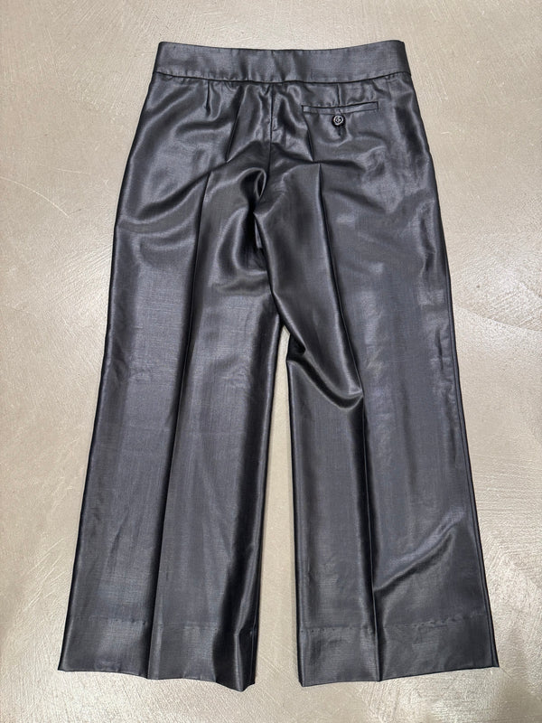 2000s Emporio Armani coated wide pants