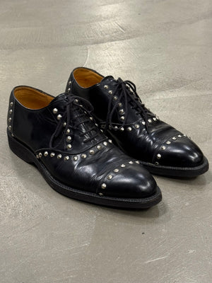 2010s Comme des Garçons studded leather derby shoes