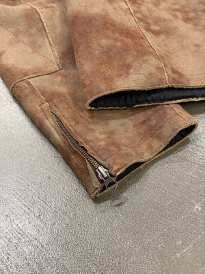 2000s Armani faded faux shearling jacket